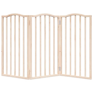 vidaXL Dog Gate Foldable 3 Panels 150 cm Poplar Wood