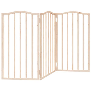 vidaXL Dog Gate Foldable 3 Panels 150 cm Poplar Wood