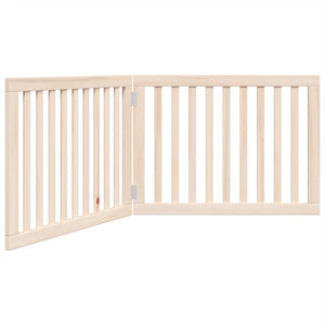 vidaXL Dog Gate Foldable 2 Panels 160 cm Poplar Wood