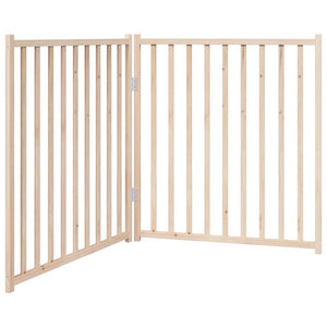 vidaXL Dog Gate Foldable 2 Panels 160 cm Solid Wood Fir