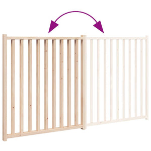 vidaXL Dog Gate Foldable 2 Panels 160 cm Solid Wood Fir