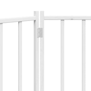 vidaXL Dog Gate Foldable 2 Panels White 160 cm Solid Wood Fir