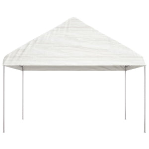 vidaXL Gazebo with Roof White 4.08x2.23x3.22 m Polyethylene