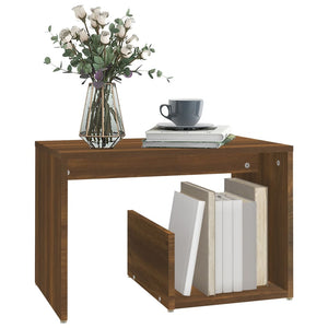 vidaXL Side Table Brown Oak 59x36x38 cm Engineered Wood