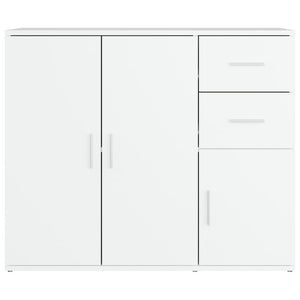 vidaXL Sideboard White 91x29.5x75 cm Engineered Wood