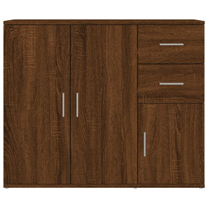 vidaXL Sideboard Brown Oak 91x29.5x75 cm Engineered Wood