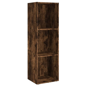 vidaXL Book Cabinet/TV Cabinet Smoked Oak 36x30x114 cm Engineered Wood