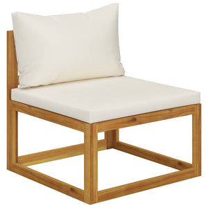 vidaXL 3 Piece Garden Lounge Set with Cushions Solid Wood Acacia