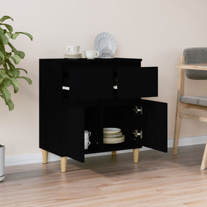 vidaXL Sideboard Black 60x35x70 cm Engineered Wood