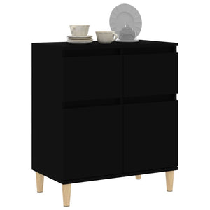 vidaXL Sideboard Black 60x35x70 cm Engineered Wood