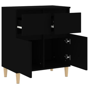 vidaXL Sideboard Black 60x35x70 cm Engineered Wood