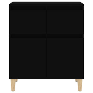 vidaXL Sideboard Black 60x35x70 cm Engineered Wood