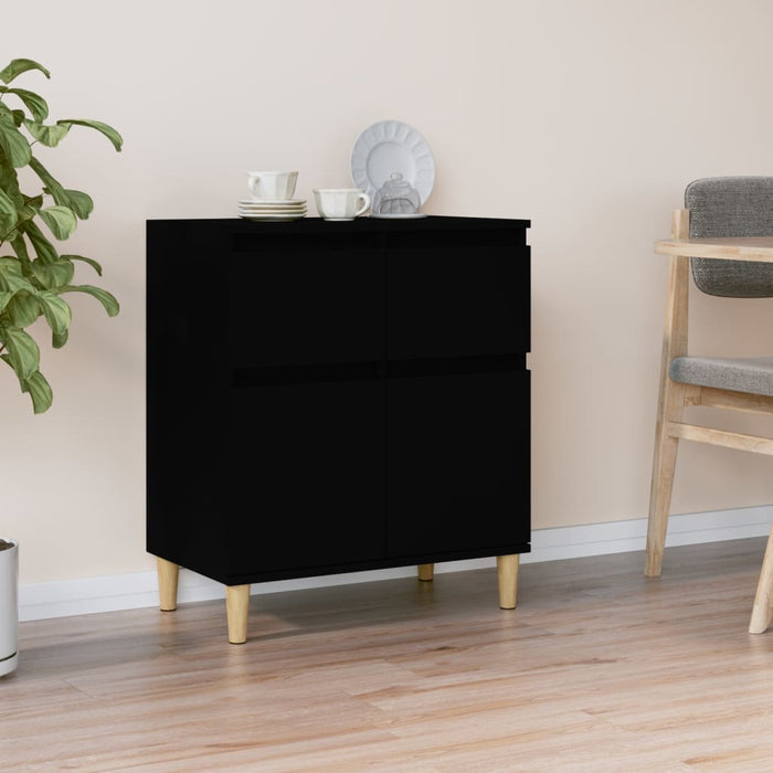 vidaXL Sideboard Black 60x35x70 cm Engineered Wood