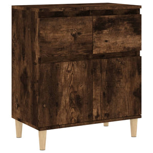 vidaXL Sideboard Smoked Oak 60x35x70 cm Engineered Wood