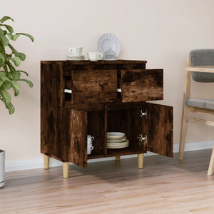 vidaXL Sideboard Smoked Oak 60x35x70 cm Engineered Wood