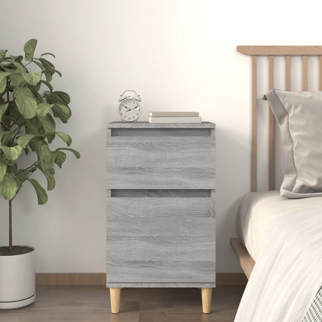 vidaXL Bedside Cabinet Grey Sonoma 40x35x70 cm