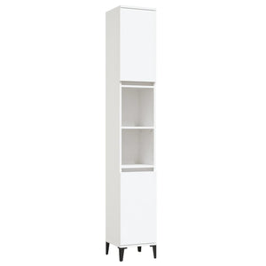 vidaXL Bathroom Cabinet White 30x30x190 cm Engineered Wood