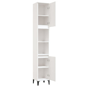 vidaXL Bathroom Cabinet White 30x30x190 cm Engineered Wood