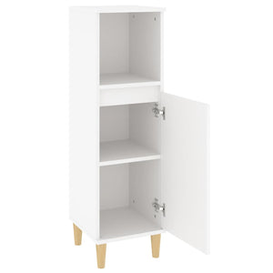 vidaXL Bathroom Cabinet White 30x30x100 cm Engineered Wood