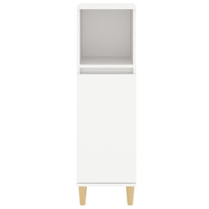 vidaXL Bathroom Cabinet White 30x30x100 cm Engineered Wood