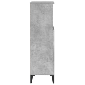 vidaXL Bathroom Cabinet Concrete Grey 30x30x100 cm Engineered Wood