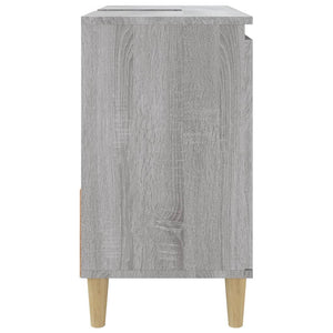 vidaXL Bathroom Cabinet Grey Sonoma 65x33x60 cm Engineered Wood