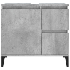 vidaXL Bathroom Cabinet Concrete Grey 65x33x60 cm Engineered Wood