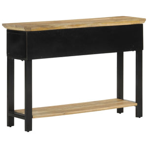 vidaXL Console Table 110x30x75 cm Solid Rough Wood Mango