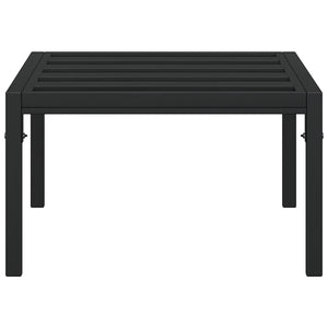 vidaXL Garden Coffee Table Black 60x60x35 cm Steel