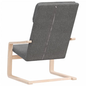 vidaXL Relaxing Chair Dark Grey Fabric