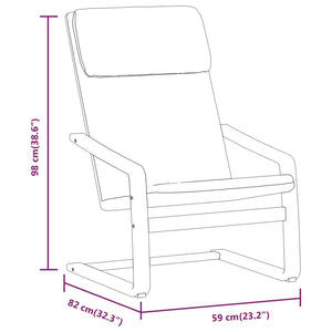 vidaXL Relaxing Chair Dark Grey Fabric