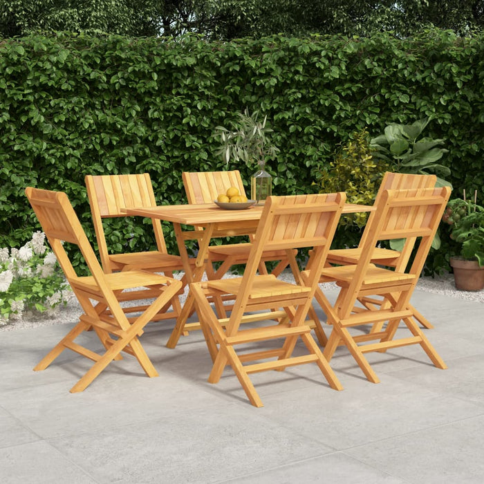 vidaXL 7 Piece Garden Dining Set Solid Wood Teak