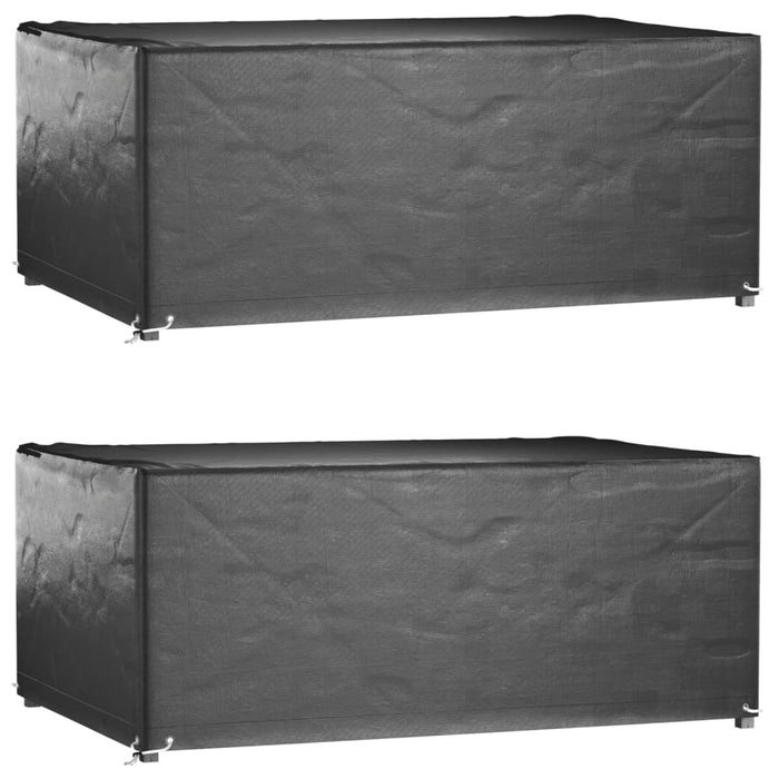 vidaXL Garden Furniture Covers 2 pcs 8 Eyelets 180x122x75 cm Rectangular