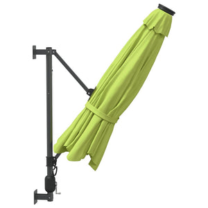 vidaXL Wall-mounted Parasol Apple Green 290 cm