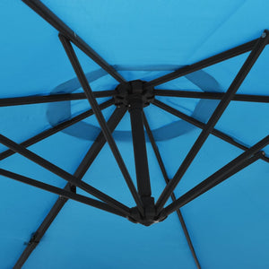 vidaXL Wall-mounted Parasol Sea Blue 290 cm