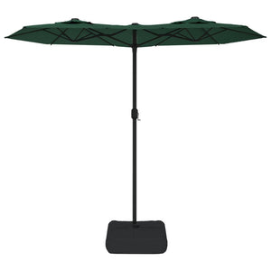 vidaXL Double-Head Parasol Green 316x240 cm