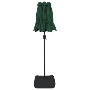 vidaXL Double-Head Parasol Green 316x240 cm