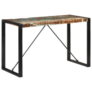 vidaXL Dining Table 120x55x76 cm Solid Wood Reclaimed