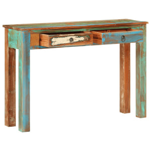 vidaXL Console Table 110x30x75 cm Solid Wood Reclaimed