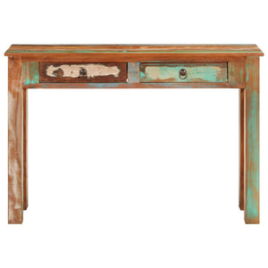 vidaXL Console Table 110x30x75 cm Solid Wood Reclaimed