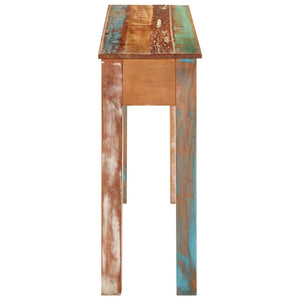 vidaXL Console Table 110x30x75 cm Solid Wood Reclaimed