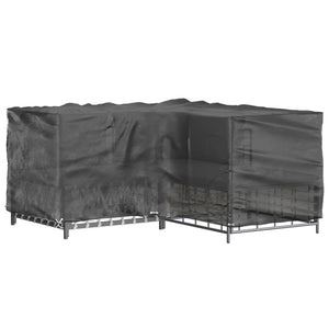 vidaXL L-Shaped Garden Furniture Cover 12 Eyelets 185x185x90 cm