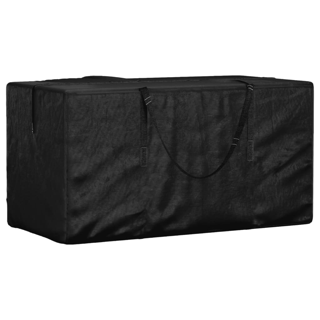 vidaXL Garden Cushion Storage Bag Black 150x75x75 cm Polyethylene