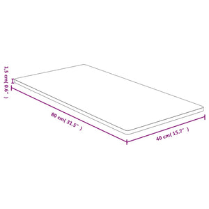 vidaXL Table Top 40x80x1.5 cm Bamboo