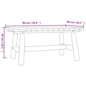 vidaXL Coffee Table 90x50x41 cm Solid Wood Spruce