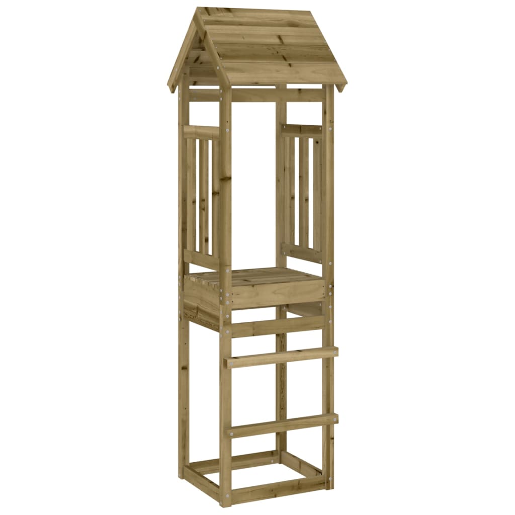 vidaXL Play Tower 52.5x46.5x206.5 cm Impregnated Wood Pine