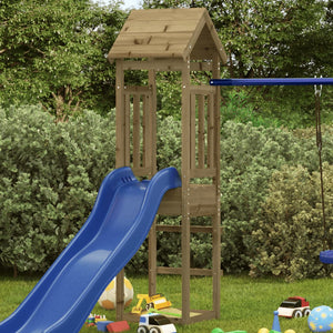 vidaXL Play Tower 52.5x46.5x206.5 cm Impregnated Wood Pine