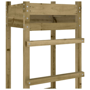 vidaXL Play Tower 52.5x46.5x206.5 cm Impregnated Wood Pine