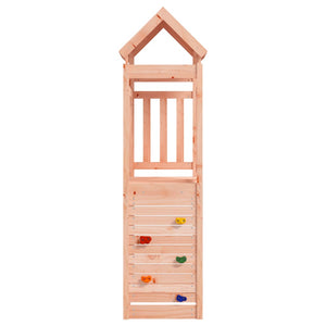 vidaXL Play Tower with Rockwall 53x110.5x214 cm Solid Wood Douglas