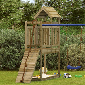 vidaXL Play Tower 52.5x110.5x214 cm Impregnated Wood Pine